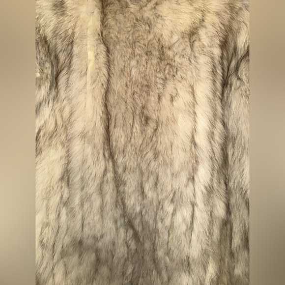 VTG Saga Fox Norway Fur Made In Korea Real Genuine Blue Fox Fur Style 1149 READ - Picture 3 of 14